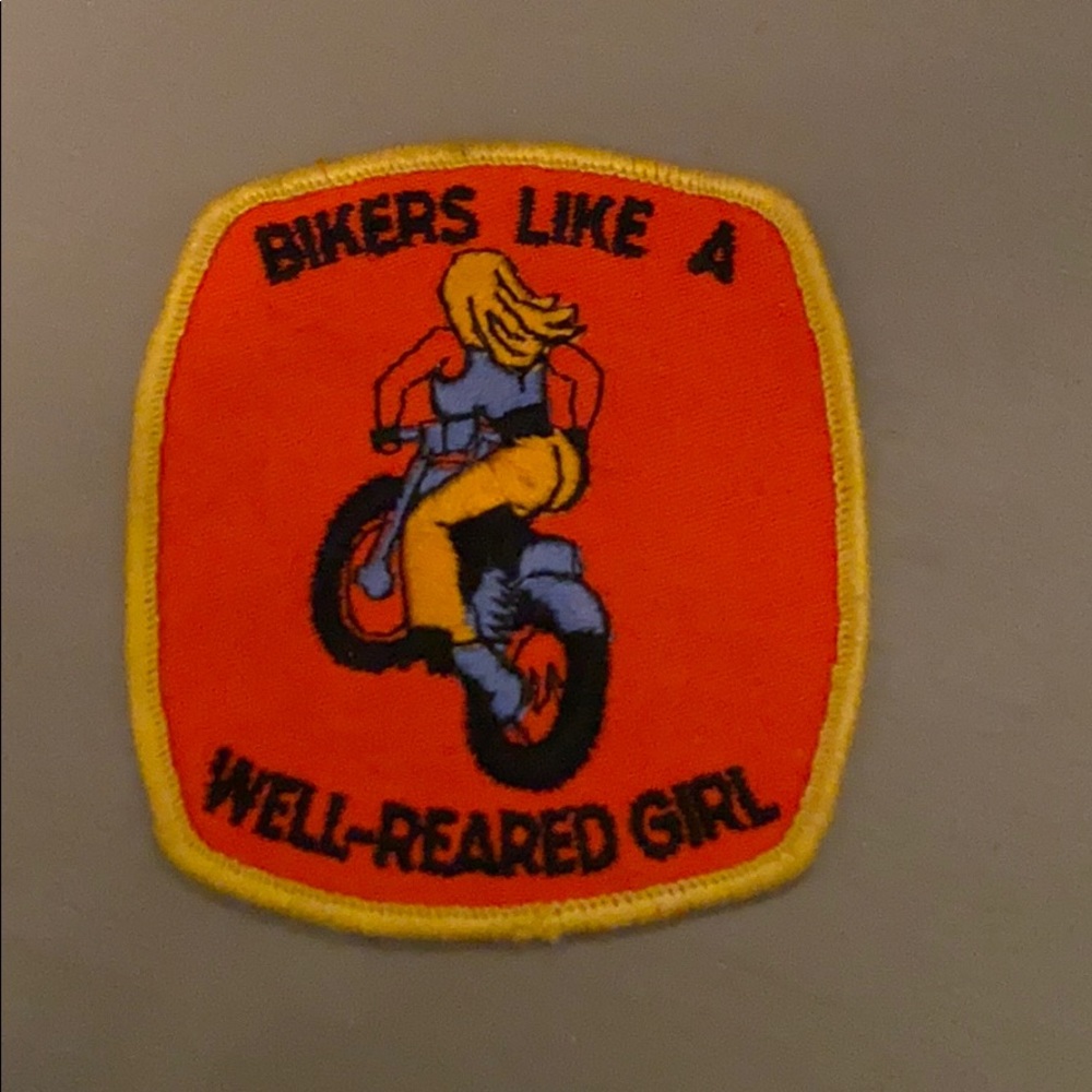 Late 1960-1970’s Vintage Patch Bikers Girl